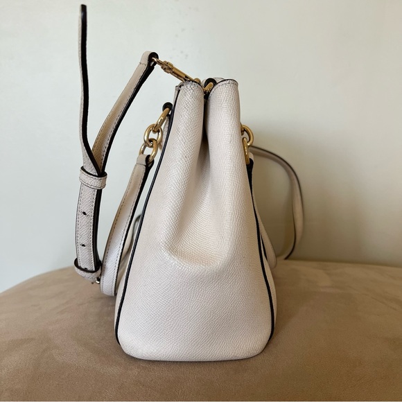 COACH NEW YORK Crossbody and Shoulder Bag with Gold Hardware- Cream Color - Picture 4 of 9